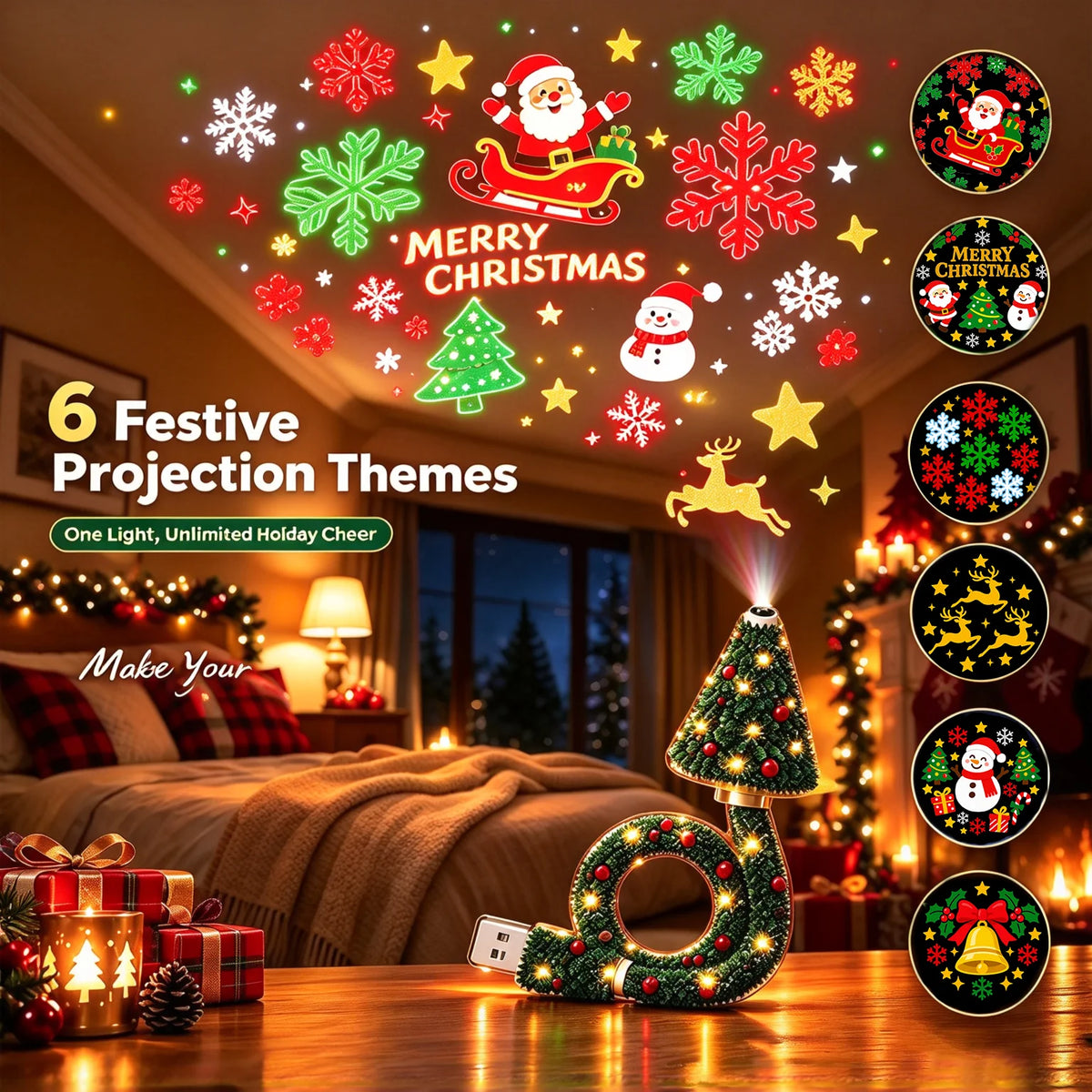 Noelix – Proyector navideño HD